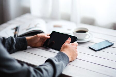 Digital tablet black device