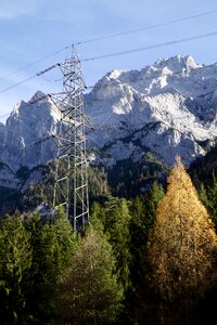 Alpine pylon autumn