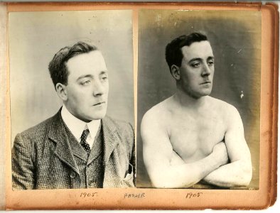 Clothes and no clothes - John Hook, 1905 photo