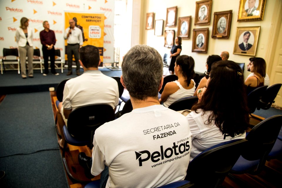 03.04.2019 - Prefeita Paula Mascarenhas realiza a entrega simbólica do prêmio do Nota Legal - Foto: Gustavo Vara
