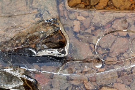 Ice at Monroe Lake