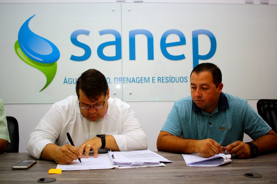 04.01.2019 - SANEP - Assinatura Contrato Substituição de Rede de Água - Foto Marcel Avila
