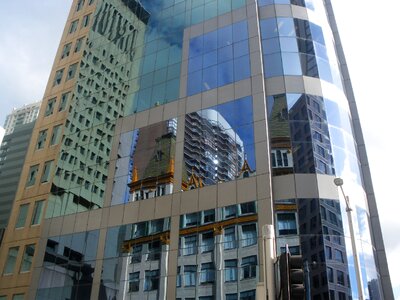 Professional building reflection photo