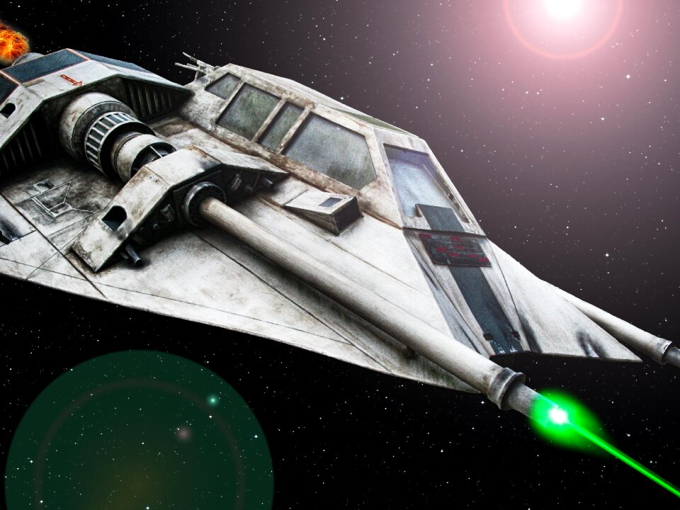 Space ship laser space