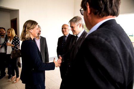 27.03.2019 - Prefeita Paula Mascarenhas participa de reunião almoço com professor Jorge Audy da Tecnopuc e Josep Piquê na Lifemed - Foto: Gustavo Vara
