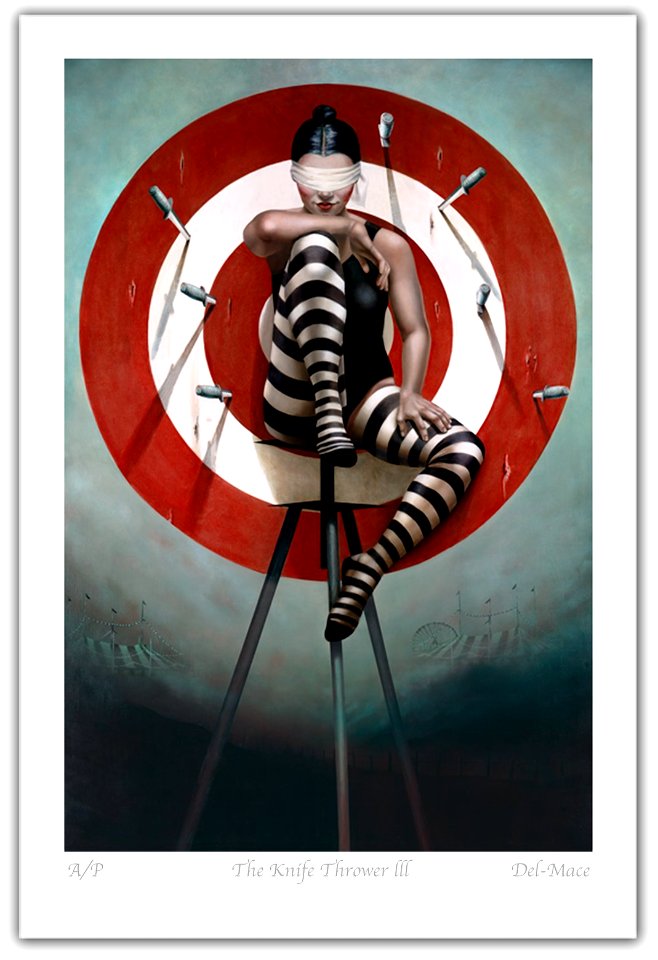The Knife Thrower, by Gil del Mace.