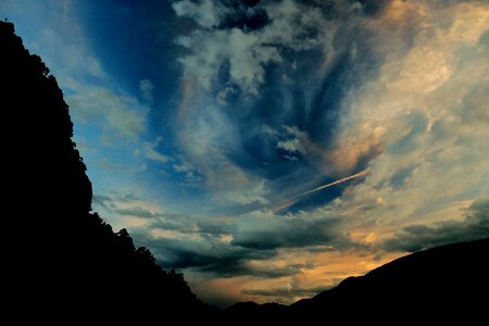To want sunset afterglow
