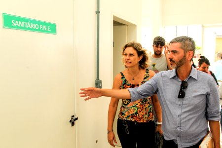 04.01.2019 - Prefeita Paula Mascarenhas visita às obras do CEU Dunas  - Foto: Gustavo Vara