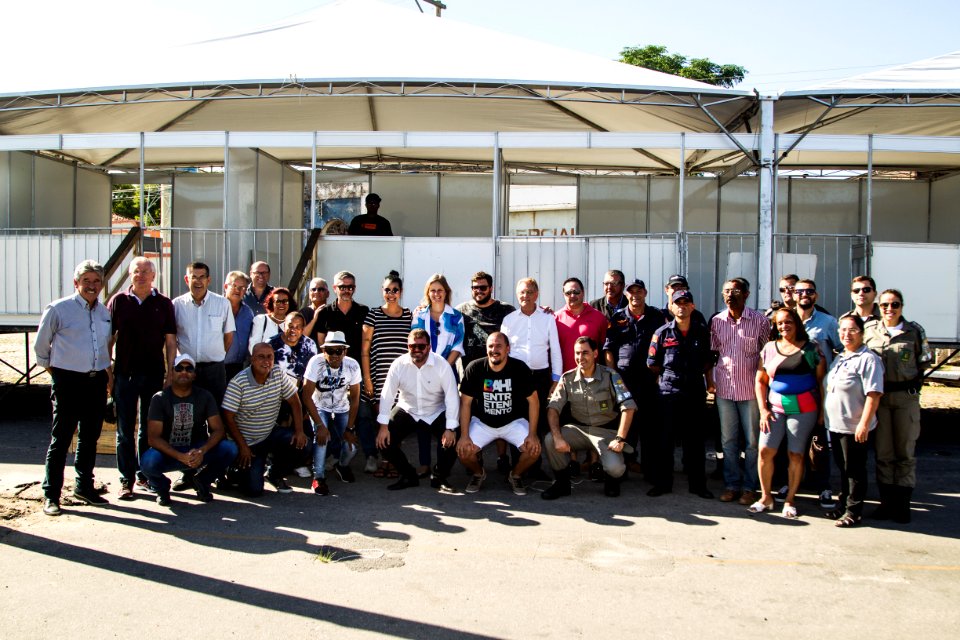 01.03.2019 - Prefeita Paula Mascarenhas realiza vistoria da montagem da estrutura do Carnaval 2019 - Foto: Gustavo Vara