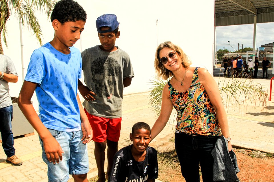 04.01.2019 - Prefeita Paula Mascarenhas visita às obras do CEU Dunas  - Foto: Gustavo Vara