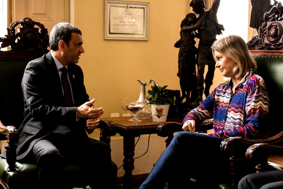 12.02.2019 - Prefeita Paula Mascarenhas recebe a visita  do superintendente da Susepe, Mario Santa Maria Junior, onde vistoriaram o Presídio Regional de Pelotas e a escola Franklin Olivé Leite - Foto: Gustavo Vara