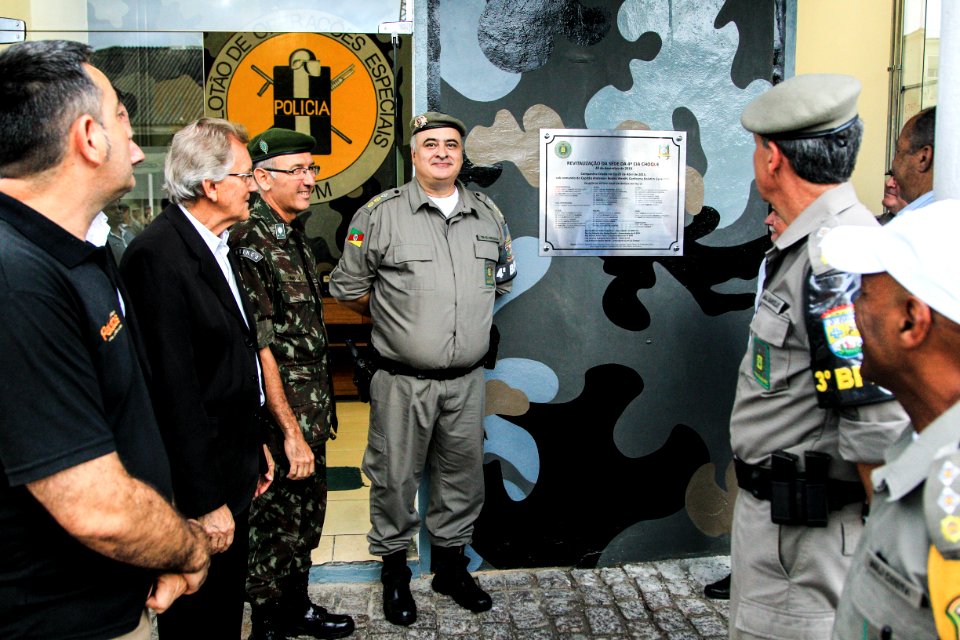 20.12.2018 - Vice prefeito Idemar Barz participa da cerimônia de revitalização da Cia de Choque do 4º BPM - Foto: Gustavo Vara