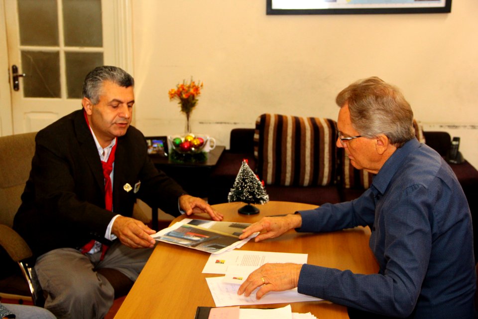 28.11.2018 - Gab Vice Prefeito - Visita do novo coordenador da 26° Região Tradicionalista - Foto Marcel Avila