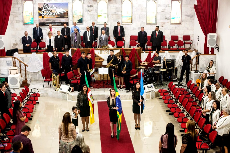 08.12.2018 - Vice prefeito Idemar Barz participa do culto de ação de graças comemorando 78 anos da Igreja Assembleia de Deus - Foto: Gustavo Vara
