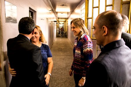 12.02.2019 - Prefeita Paula Mascarenhas recebe a visita  do superintendente da Susepe, Mario Santa Maria Junior, onde vistoriaram o Presídio Regional de Pelotas e a escola Franklin Olivé Leite - Foto: Gustavo Vara