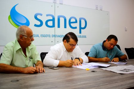04.01.2019 - SANEP - Assinatura Contrato Substituição de Rede de Água - Foto Marcel Avila