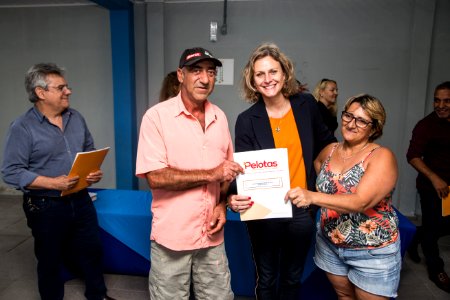 28.11.2018 - Prefeita Paula Mascarenhas realiza entrega da regularização fundiária do Loteamento Verona - Foto: Gustavo Vara