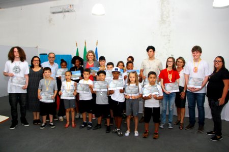 30.11.2018 - Gab Prefeita - Premiação da Olimpíada Brasileira de Astronomia e Astronáutica - Foto Marcel Avila