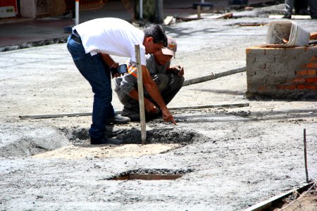 06.02.2019 - SEPLAG - Obras de Requalificação do Calçadão - Foto Marcel Avila