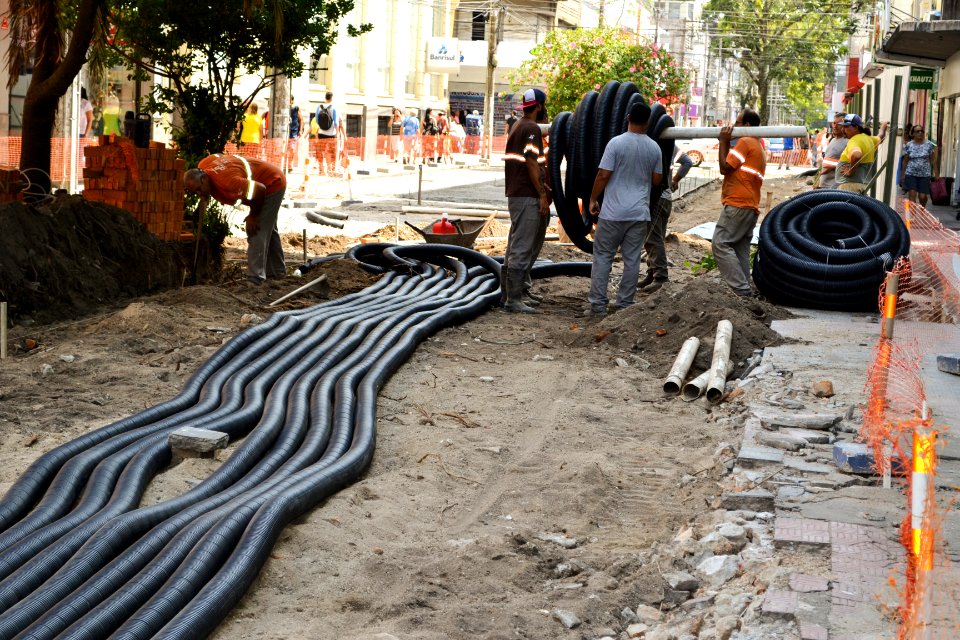 30.01.2019 - SEPLAG - Obra calçadão - Foto Janine Tomberg