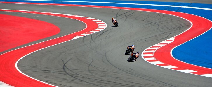 Motogp racetrack circuit of the americas