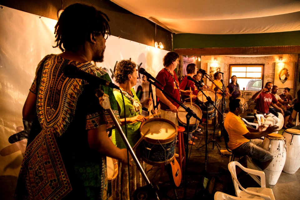 17.11.2018 - Encontro de tamborada na Casa do Tambor na Praia do Laranjal - Foto: Gustavo Vara
