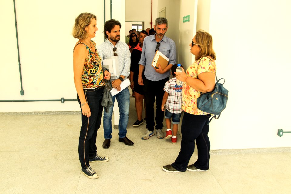 04.01.2019 - Prefeita Paula Mascarenhas visita às obras do CEU Dunas  - Foto: Gustavo Vara