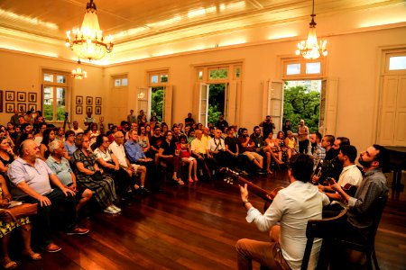15.01.2019 - Prefeito em exercício Idemar Barz prestigia a apresentação Grupo de Choro - Festival na Comunidade. programação do Festival Internacional Sesc de Música - Foto: Gustavo Vara