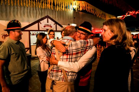 31.10.2018 - Prefeita Paula Mascarenhas e o vice Idemar Barz participam do jantar de abertura da Oktoberfest de Pelotas - Foto: Gustavo Vara