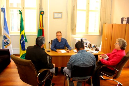 28.11.2018 - Gab Vice Prefeito - Visita do novo coordenador da 26° Região Tradicionalista - Foto Marcel Avila