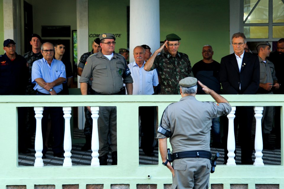 20.12.2018 - Vice prefeito Idemar Barz participa da cerimônia de revitalização da Cia de Choque do 4º BPM - Foto: Gustavo Vara
