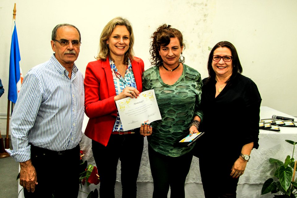 19.10.2018 - Prefeita Paula Mascarenhas durante homenagem ao Dia do Professor aos professores da rede municipal - Foto: Gustavo Vara
