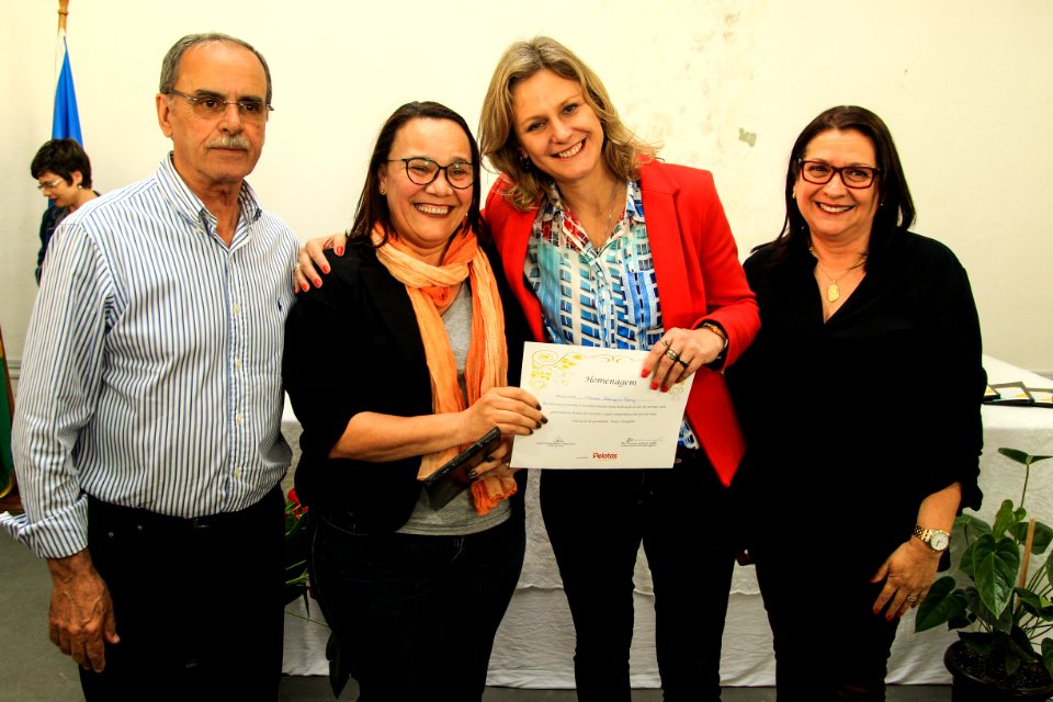 19.10.2018 - Prefeita Paula Mascarenhas durante homenagem ao Dia do Professor aos professores da rede municipal - Foto: Gustavo Vara