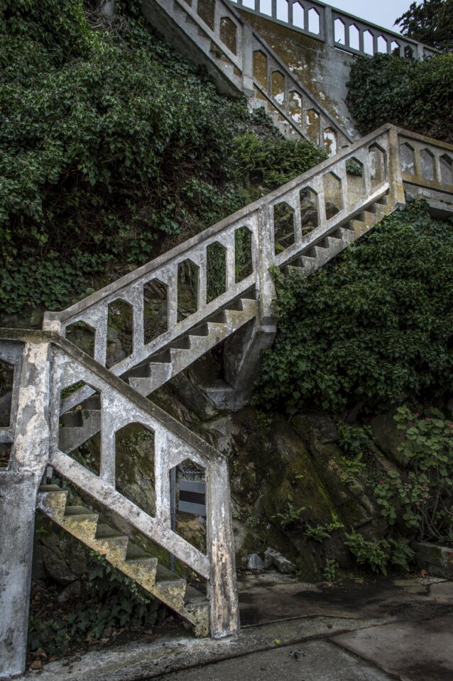 Stairway architecture old photo