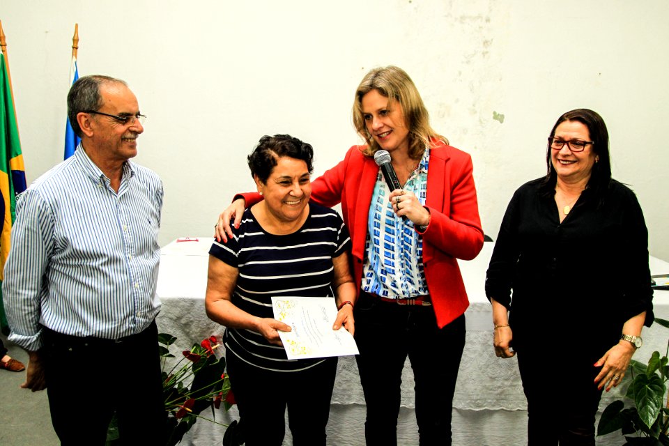 19.10.2018 - Prefeita Paula Mascarenhas durante homenagem ao Dia do Professor aos professores da rede municipal - Foto: Gustavo Vara