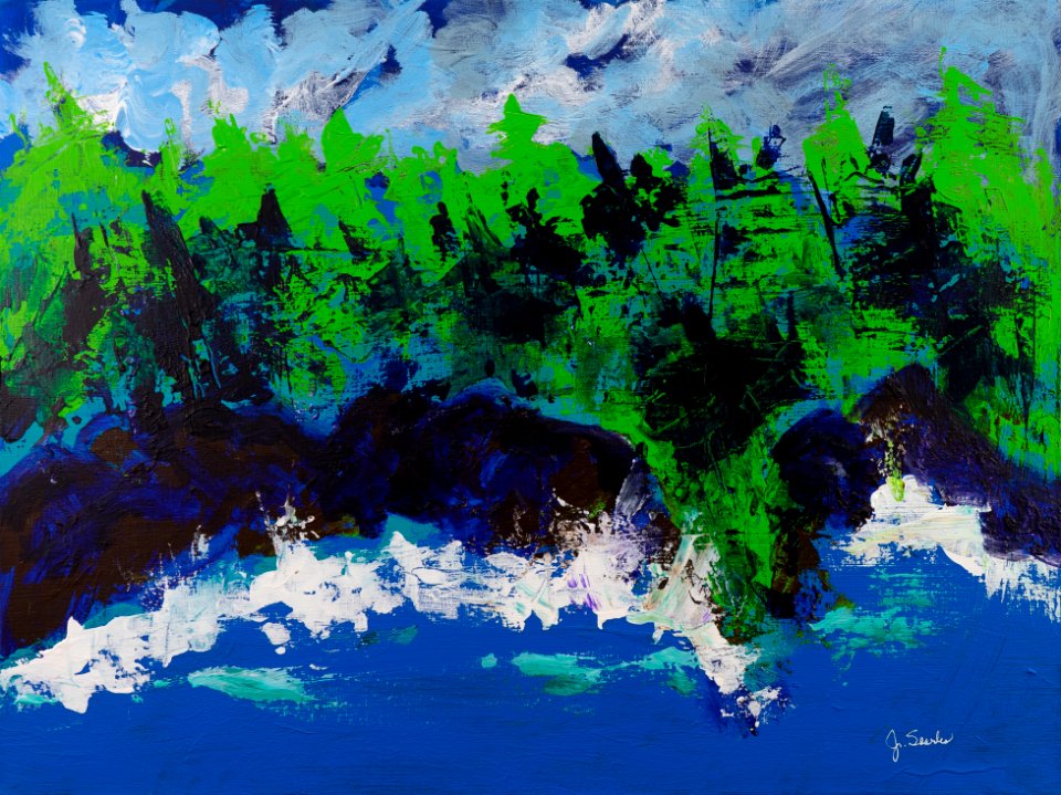 591 | Judy Searles | Maine Coast | Acrylic | 17.25x23.5