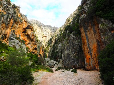 Dehydrated sa calobra bay of sa calobra photo