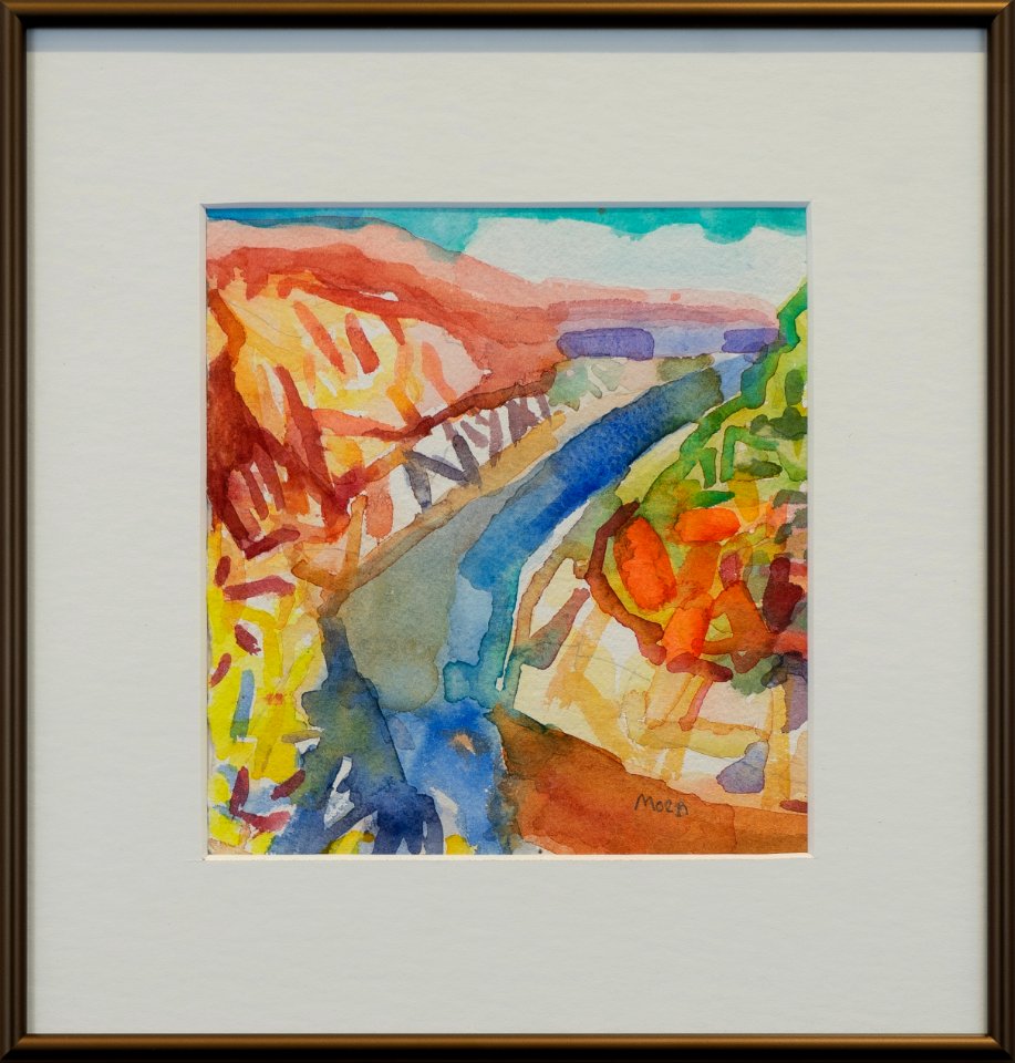 056 | Steve Moen | At the Overlook | Watercolor | 11x10.5