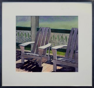 209 | Katherine Sullivan | Porch Pleasure | Watercolor | 16.75x16.75