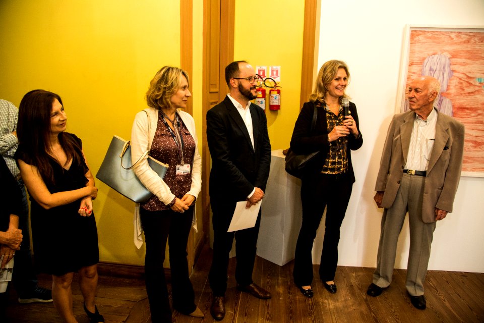 07.11.2018 - Prefeita Paula Mascarenhas participa da abertura da exposição L.C. VINHOLES: CONSTELAÇÕES E FRONTEIRAS DISSIPADAS - comemorações do 32º aniversário de fundação do Museu - Foto: Gustavo Vara