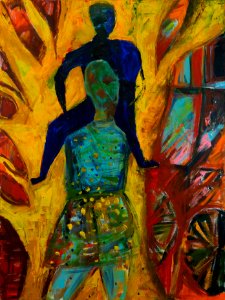 450 | Sweta Shah | Mother and Child | Acrylic | 40x30
