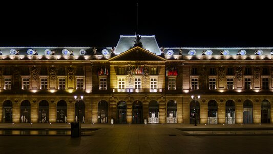 Historical architecture illuminated