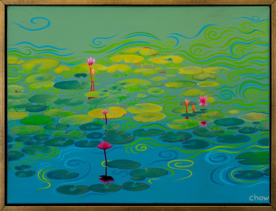 109 | Caroline Walsh | Lily Pond | Acrylic | 13x17