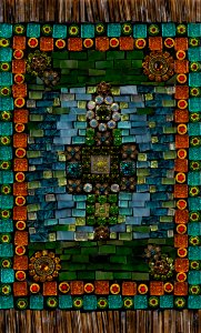 597 | Anita Damron | Bohemian Prayer Rug | Mixed Media | 10x6