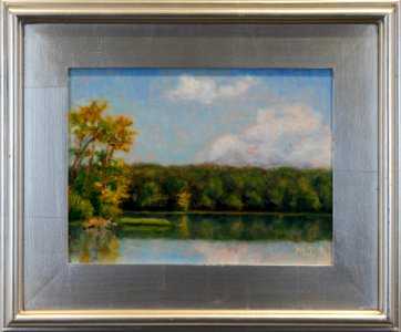 057 | Michael Jackson | Reflections at Burke Lake | Oil | 14x18