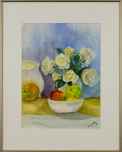 568 | Carolyn Heasley | The Subject Was Roses | Watercolor | 16x20