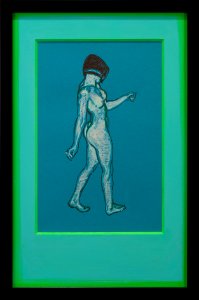 162 | Ralph Paine | Walking Figure | Gouache | 18x12