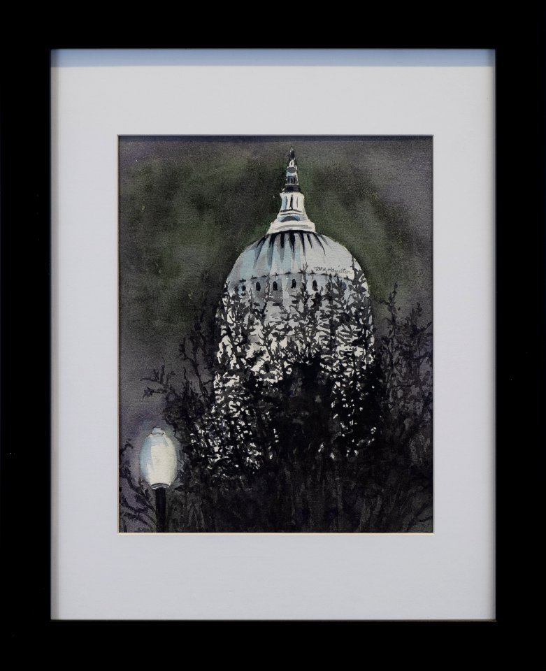 045 | Tara Hamilton | Darkness Falls | Watercolor | 15x13