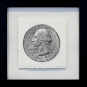 036 | Brie Hayden | Bicentennial Quarter | Drawing | 14x14