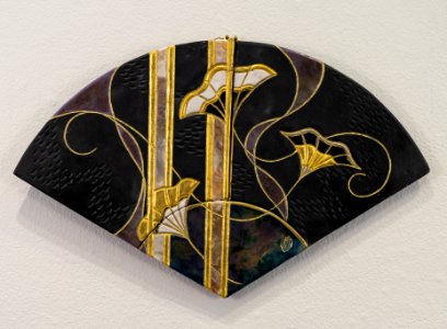 129 | Marcia Jestaedt | Dancing Ribbons | Ceramic Raku | 12x18